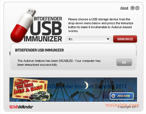 BitDefender USB Immunizer App Preview