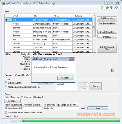Mp3 Folder Structure Maker App Latest Version for PC Windows 10