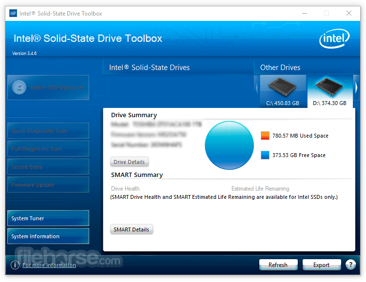 Intel Solid-State Drive Toolbox App for PC Windows 10 Last Version